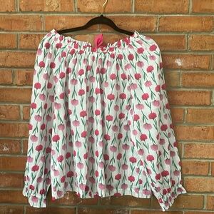 J. Crew Long-Sleeve Floral Blouse